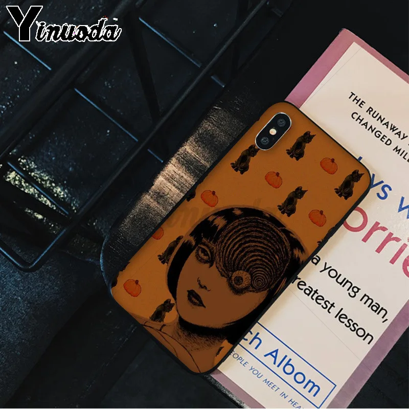 Yinuoda Junji Ito Tees Horror TPU Мягкий силиконовый чехол для телефона iPhone 8 7 6 6S Plus 5 5S SE XR X XS MAX