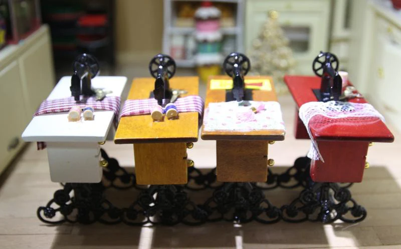 G10-X006 children baby gift Toy 1:12 Dollhouse mini Furniture Miniature rement accessories Lace sewing machine 1pcs | Игрушки и хобби