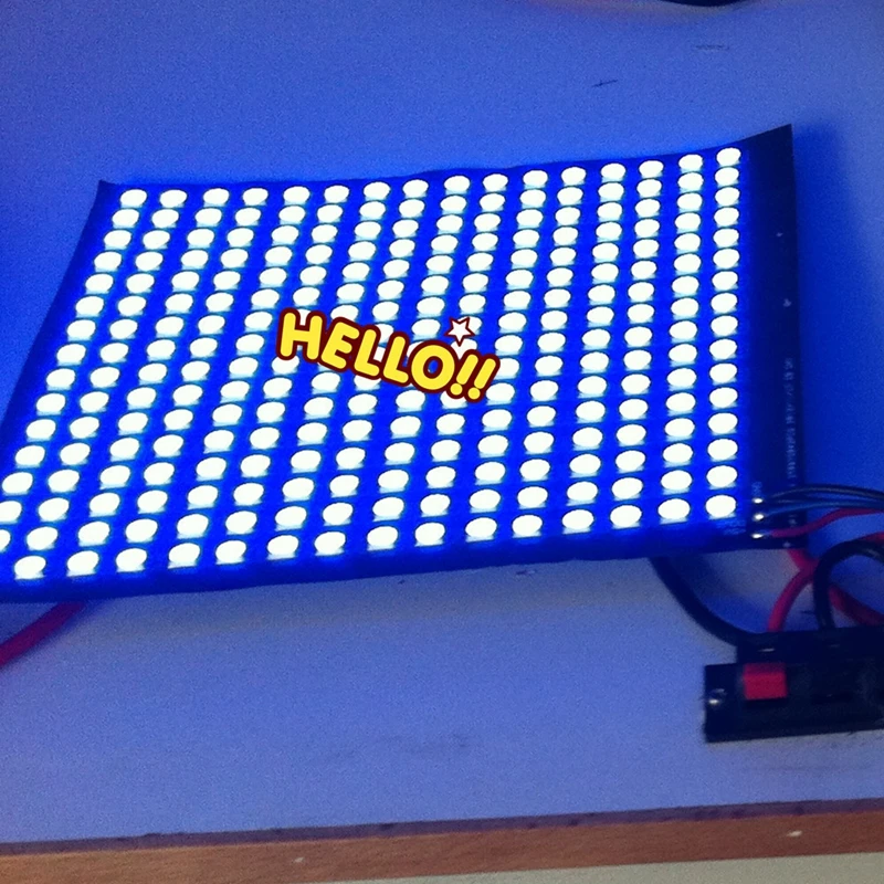 WS2812B светодиодный радиатор WS2811 IC 16X16 rgb Светодиодный модуль rgb пиксель цифровой индивидуально addr гибкий светодиодный панель полный Цвет DC5V