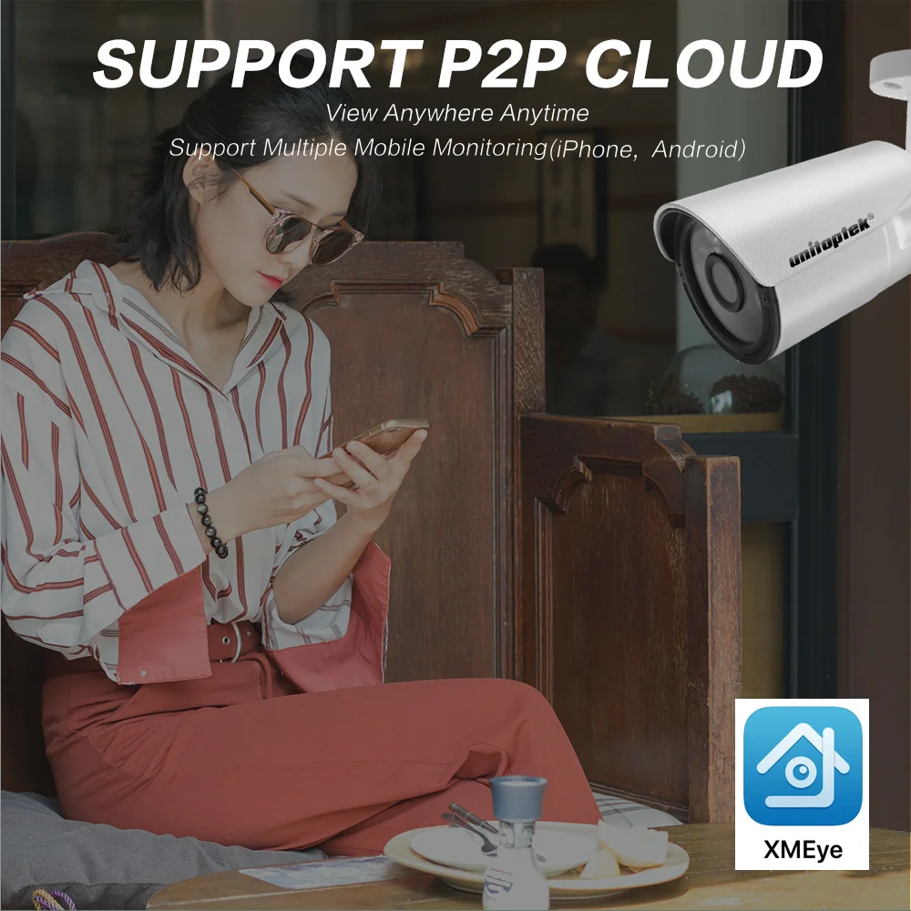 H.265 4K 8MP 3840*2160 IP камера наружная HI3516A + 1/2 ''OS08A10 датчик наблюдения 20 м ночное