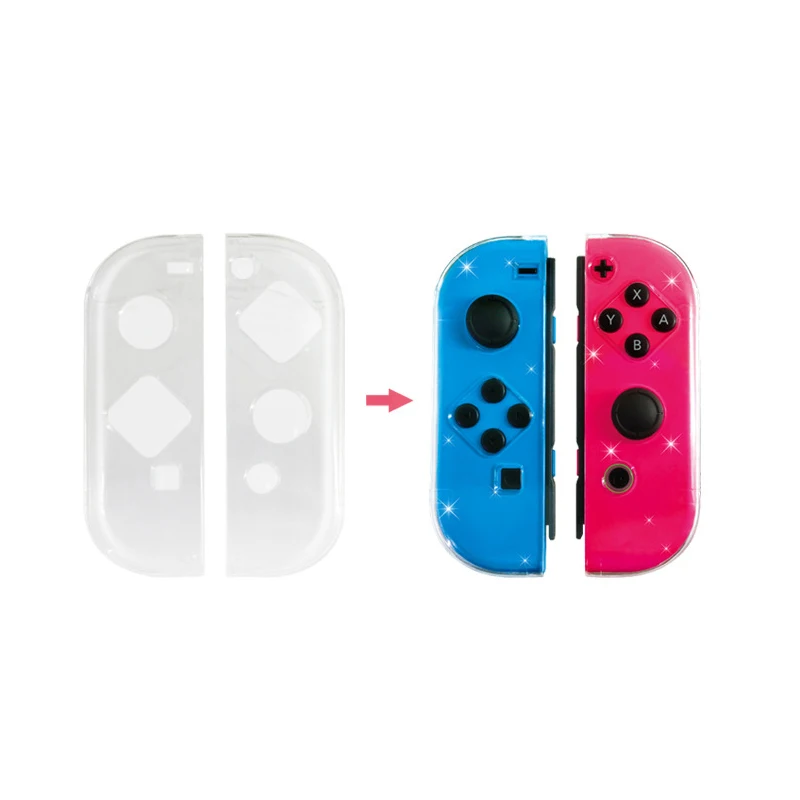 for nintend Switch small handle Transparent crystal box Game sets game component Handle cover and Host shell Set | Электроника