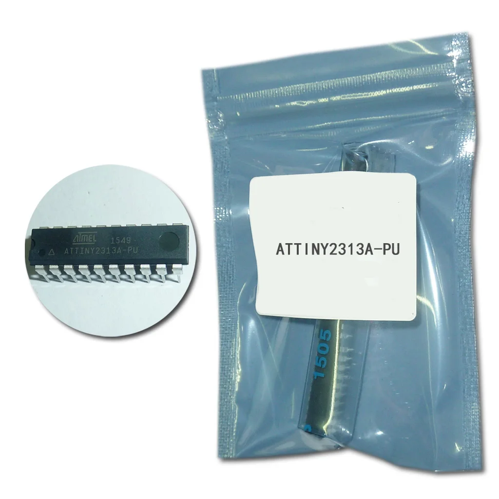 5 шт. ATTINY2313A-PU ATTINY2313 DIP20 MCU IC чип 8-битный ATtiny AVR RISC 2KB флэш-2 V/3 3 V/5V 20-контактный разъем