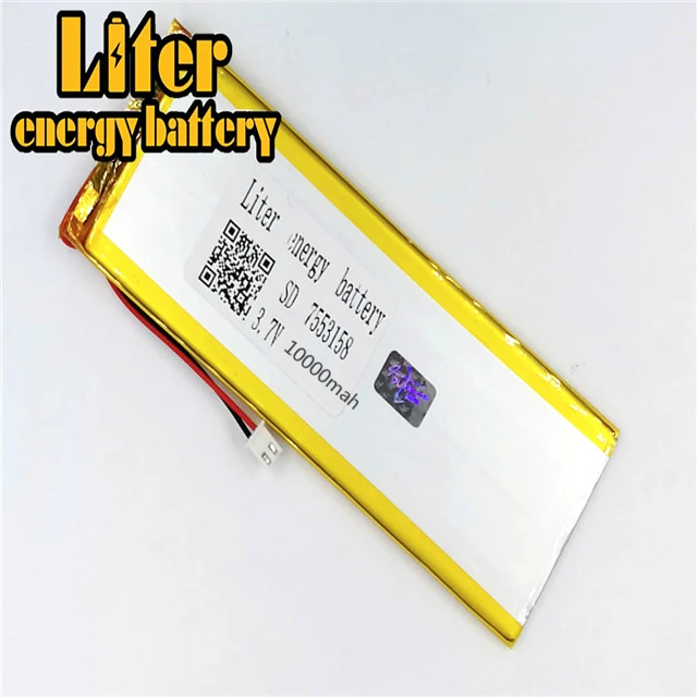 XHR-2P 2 54 10000 мАч 3 7 В группа 3853158*2 7553158 полимерная литиевая батарея | Электроника