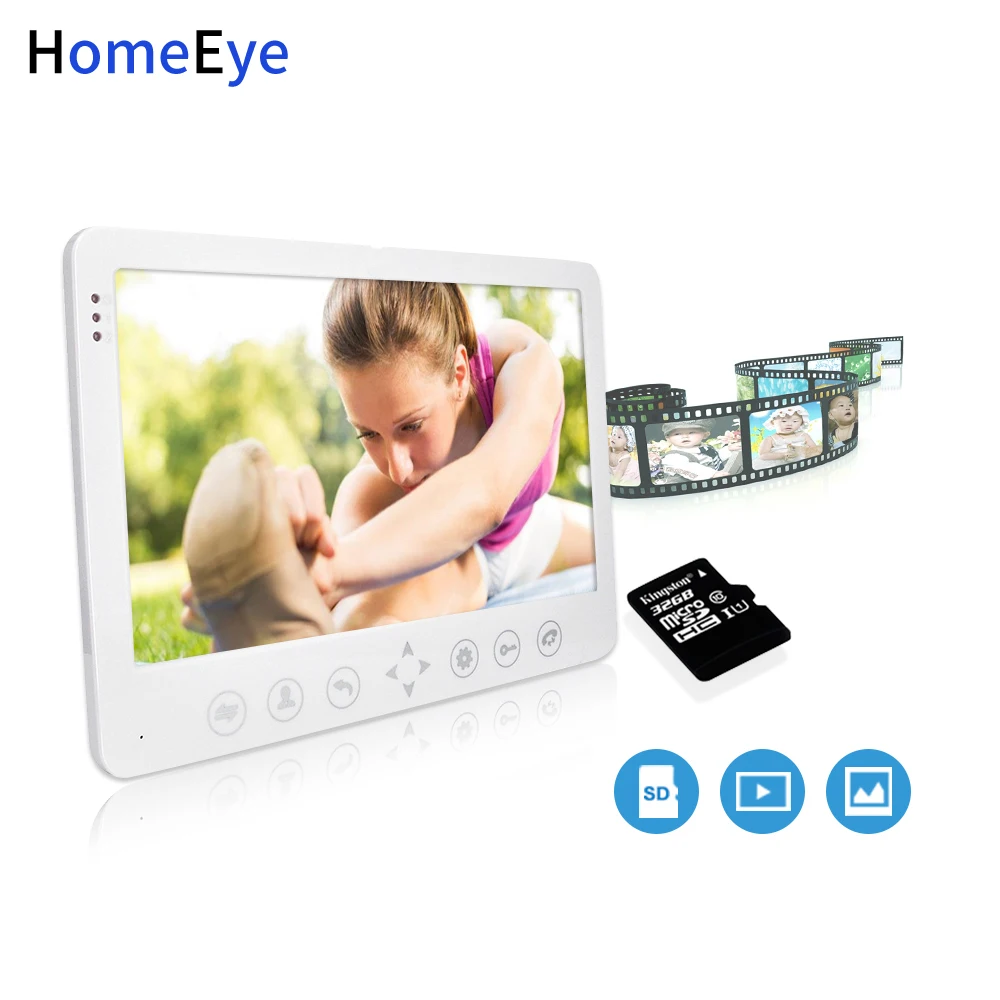 HomeEye 7 ''видеодомофон для видеодомофона 1200TVL IP65 непромокаемое Обнаружение