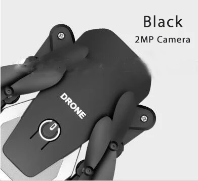 2MP Camera-Black LYZRC мини-Дрон с камерой HD складной Wi-Fi FPV RC Квадрокоптер Безголовый режим удержания высоты Микро Карманный селфи Дрон - Цвет: 2MP Camera-Black