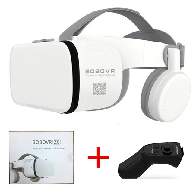 VR and Controller 2 UZQi Bobovr Z6 Z4 Z5 шлем 3D очки виртуальной реальности Гарнитура для смартфона смартфон VR 3D BoBo картонные очки - Цвет: VR and Controller 2