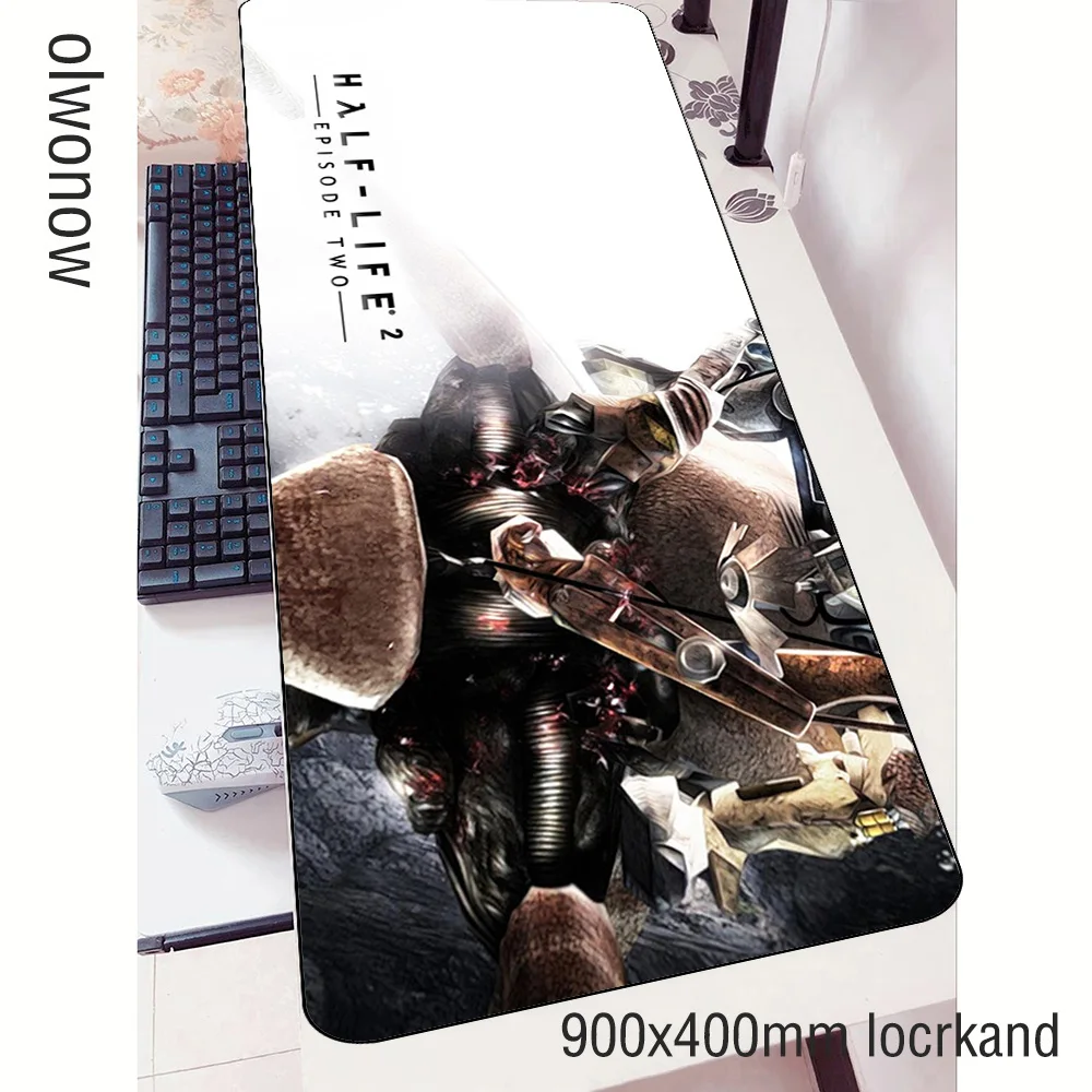 Коврик для мыши half life геймер милый 90x40 см notbook игровой коврик большой Настольный PC