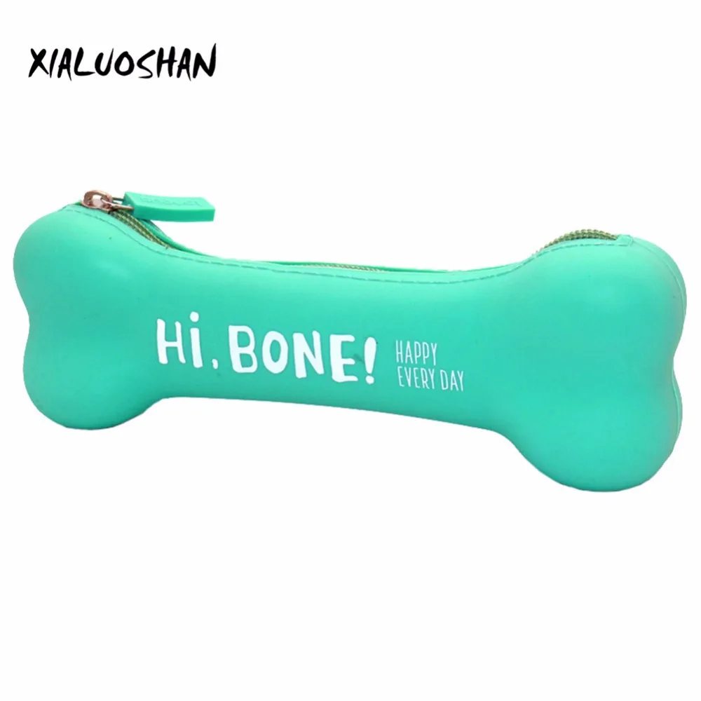 1 шт. креативный пенал карамельных цветов в форме кости из силикагеля для