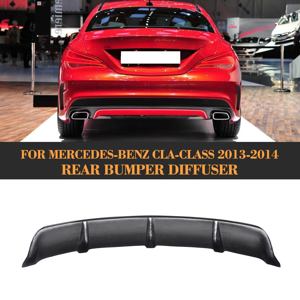 CLA класс углеродного волокна задний бампер губа duffuser для Mercedes Benz W117 C117 CLA250 CLA260 CLA45