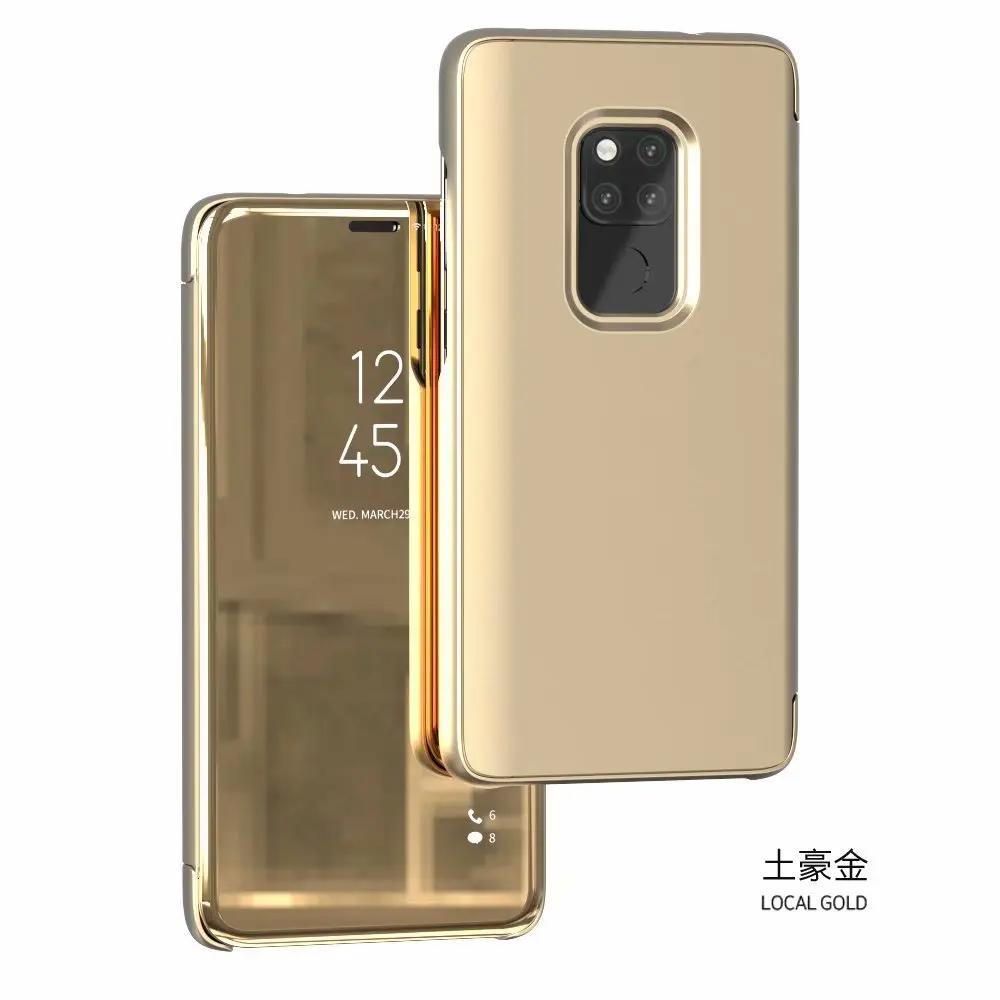 Умный зеркальный флип чехол для huawei Honor 9 10 Lite mate 9 10 20 Pro P9 P10 P20 Lite Y6 P Smart Nova 3i 3E 3 защитный чехол