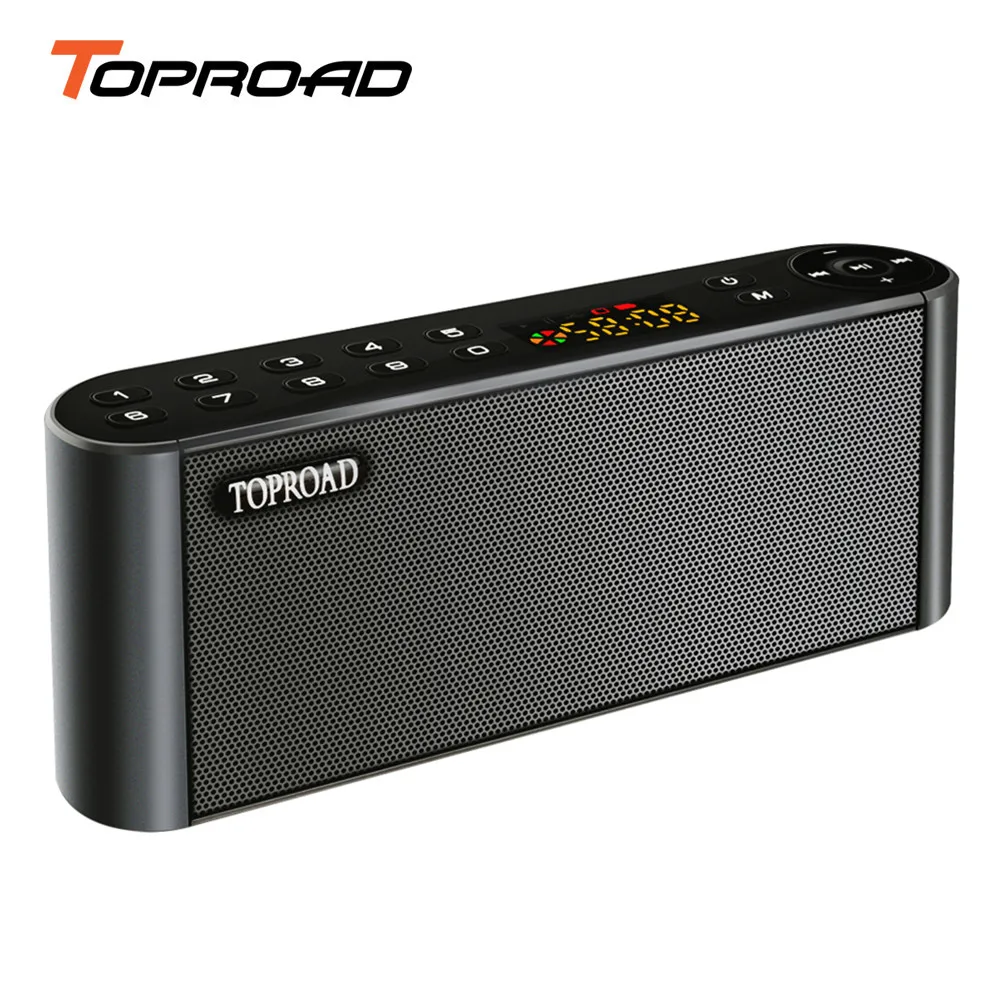 TOPROAD Портативный HIFI Bluetooth динамик Саундбар беспроводной бас громкоговоритель с