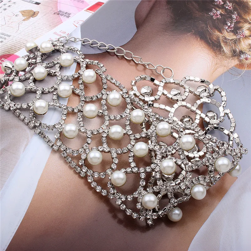 kuniu choker necklace for women Simple and stylish personality claw chain pattern imitation pearl fashion jewelry | Украшения и