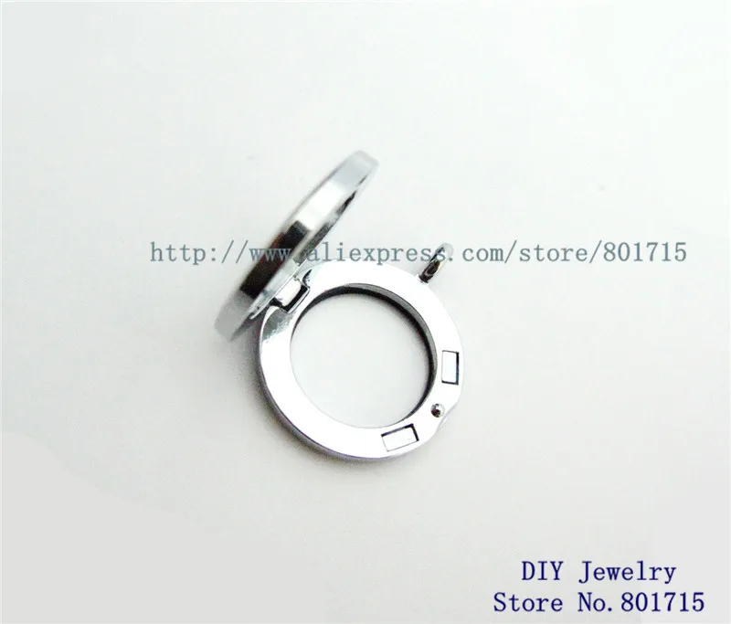 Jewelry for Women Charms Necklace Keychain Collars stone 5pcs magnetic plain 25mm round glass living floating locket making gift | Украшения