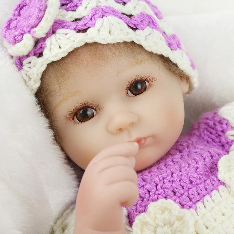 Npk марка 17 дюймов прекрасный reborn baby doll полный силиконовые винил новорожденных play