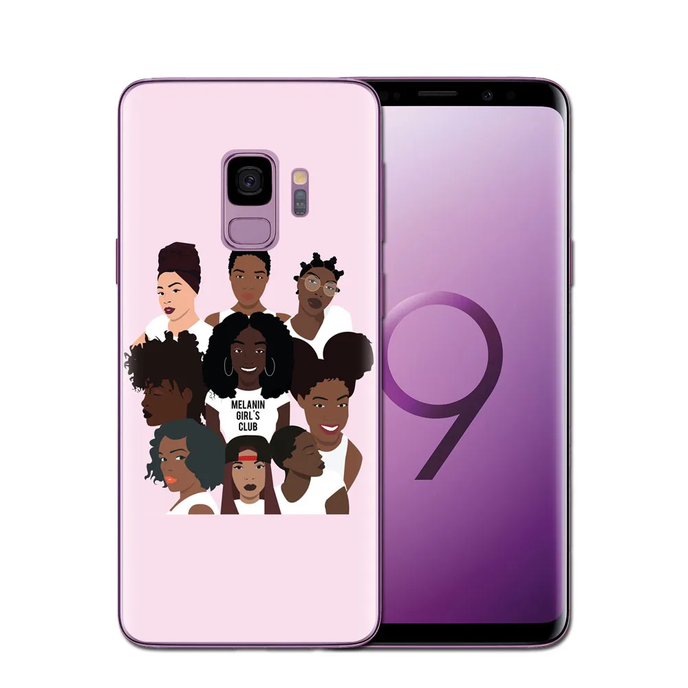 2bunz Melanin Poppin Aba Чехлы для Samsung Galaxy S6 S7 Edge S8 S9 Plus A8 2018 J3 J5 J7 A3 A5 A7 2016 2017 чехол | Мобильные