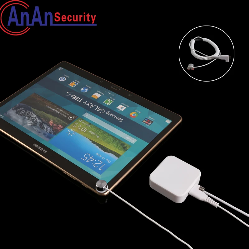 20pcs Wholesale 1 Channel Alarm System Rope Sensor Earphone Port Alert Anti-theft Machine Charge Retail store EXhibition