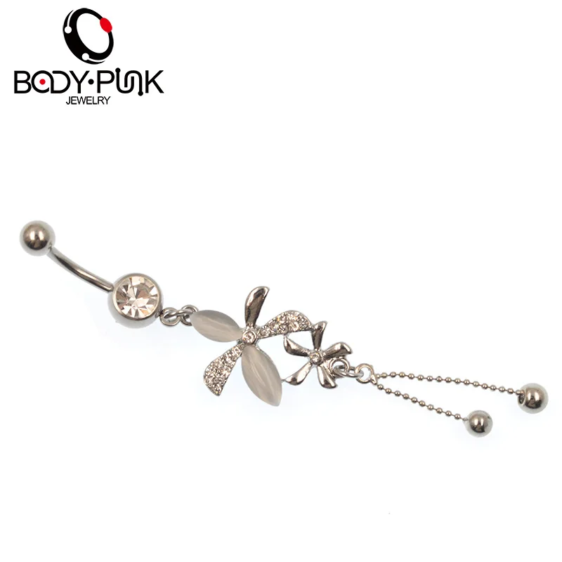 Кольцо для пирсинга пупка из нержавеющей стали с кисточками | Украшения и