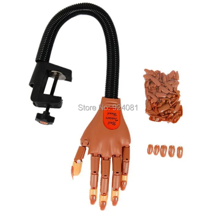 Hot Professional Supply New Super Flexible Rotate like Human Fingers Personal &amp Salon Nail Trainer Training Practice Hand F0211 | Красота