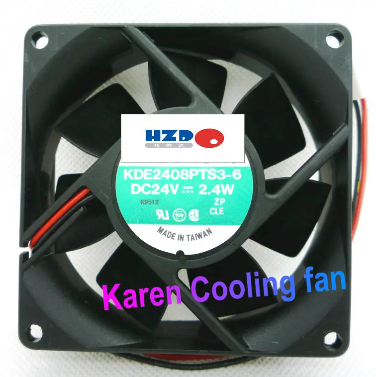

HZDO 8CM KD2408PTS3-6 8025 24V 2.4W Inverter cooling Fan laptop heat skin