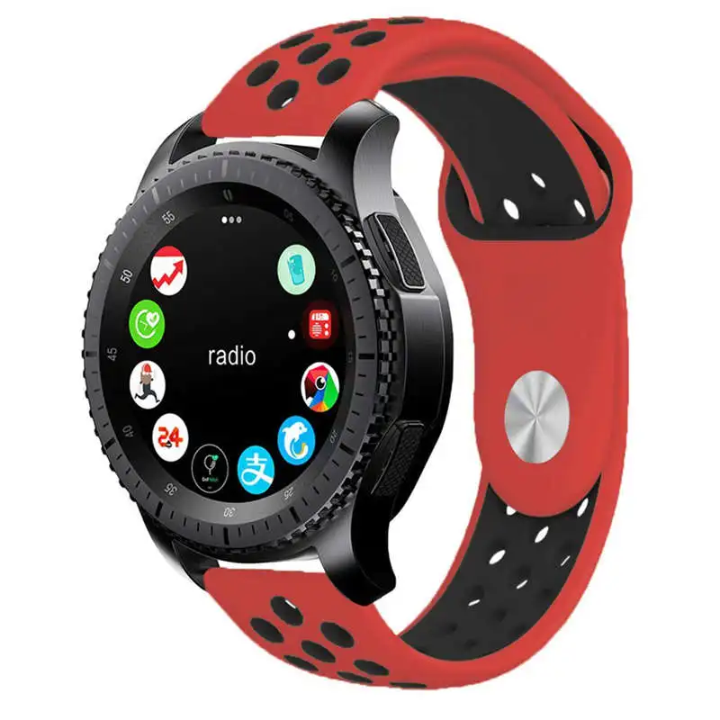 Силиконовый спортивный сменный ремешок для samsung gear S3 Frontier браслет 22 мм ремешок для gear S3 классические умные часы мужские резиновые