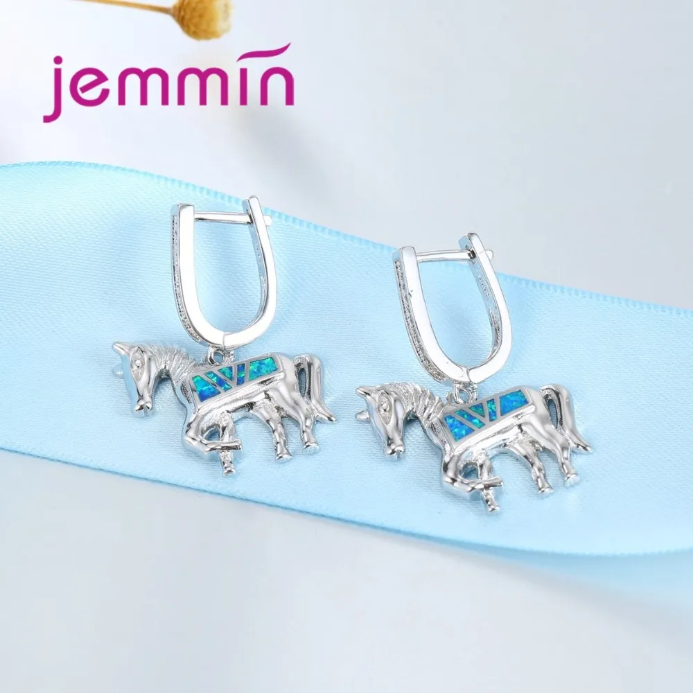 Новые ювелирные изделия из стерлингового серебра 925 пробы с голубым огненным