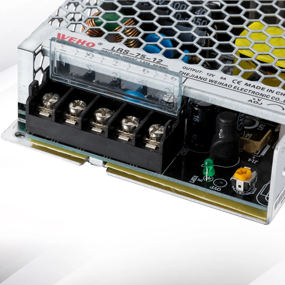 (LRS 75 36)WEHO 110/220v ac/dc одиночный выход 75w 36v 2.1a импульсный источник питания|switch power|switching