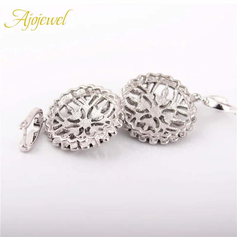 Высококачественные серьги подвески Ajojewel с черными кристаллами Стразы большие