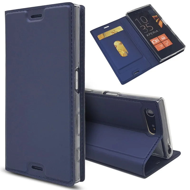 Чехол для sony Xperia X compact Магнитный кожаный чехол с откидной крышкой телефона Compact на