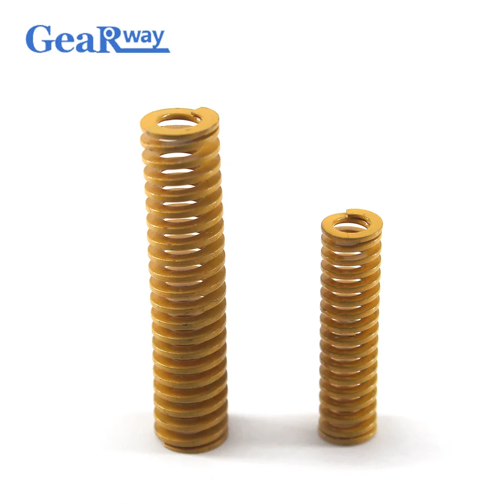 Жёлтая пружина для сжатия Gearway 58% коэффициент TF22x60/22x6 5/22x9 5/22/100 мм минимальная