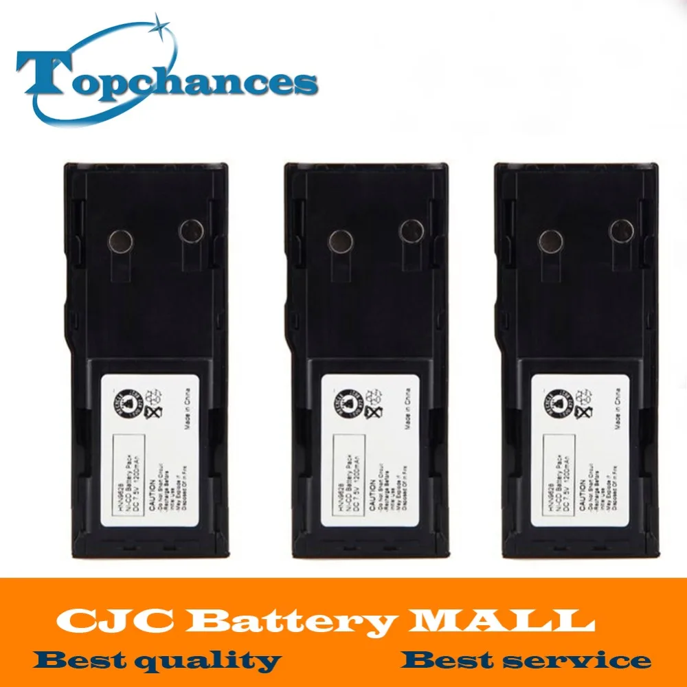3 шт. 1200 мАч NI-CD HNN9628 hn9628a батарея для MOTOROLA GP-300 PTX600 MTX638 LCS2000 LTS2000 | Электроника