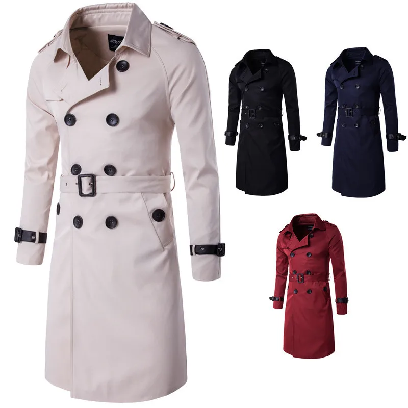 AOWOFS модные тренчи для женщин мужчин Slim Fit длинный Тренч пальто будущих мам