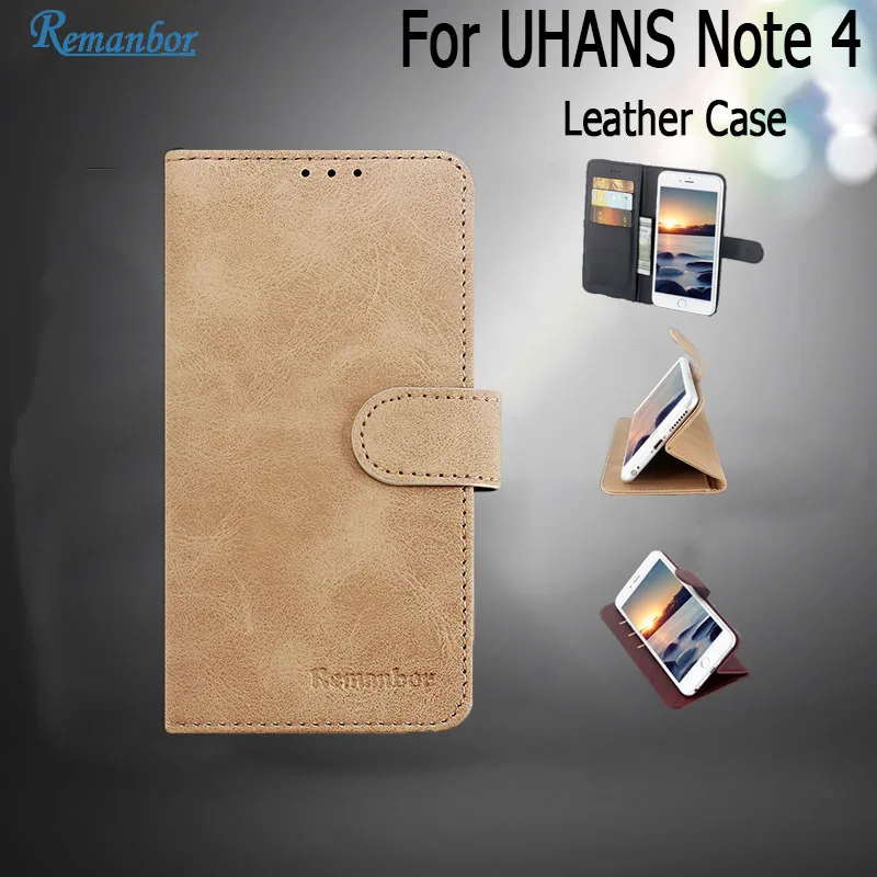 Реманбор для UHANS Note 4 кожаный чехол эксклюзивный телефона держатель кредитных