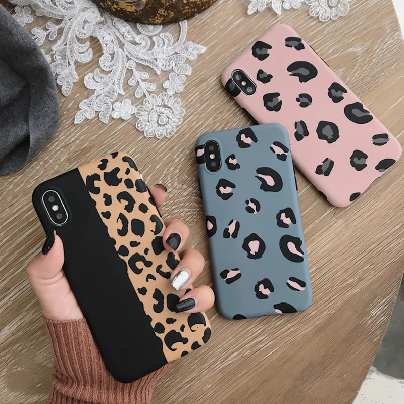 Леопардовый принт чехол для iPhone XS Max XR X Корпус волновой точки INS крышка 6 6S 7 8 плюс