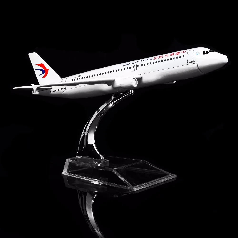 1: 400 16 см китайская Восточная авиакомпания A320 металлическая модель самолета