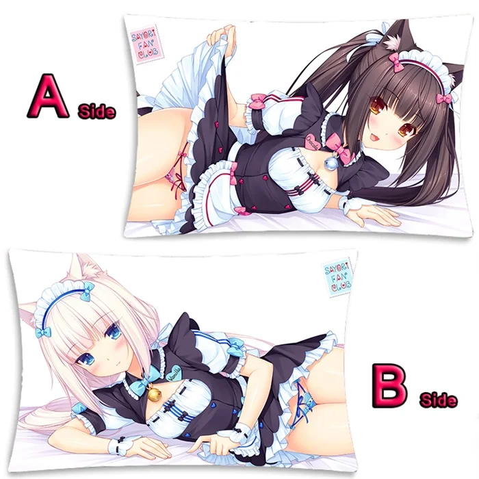14 Аниме Nekopara Chocolat ванильный Azuki кокосовый клен Dakimakura обнимающий чехол для подушки для тела, наволочка для подушки, 2WAY 35x55 см - Цвет: 14