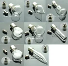 3 шт.лот миниатюрный стеклянный флакон кулон DIY Стеклянная бутылка желаний подвеска винтовая крышка