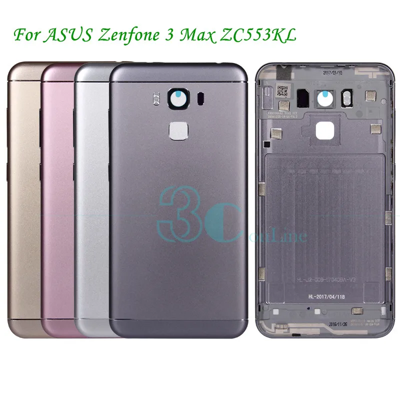 Для Zenfone 3 Max ZC553KL батарея задняя крышка Пластиковый ПК для Asus Корпус Замена Ремонт