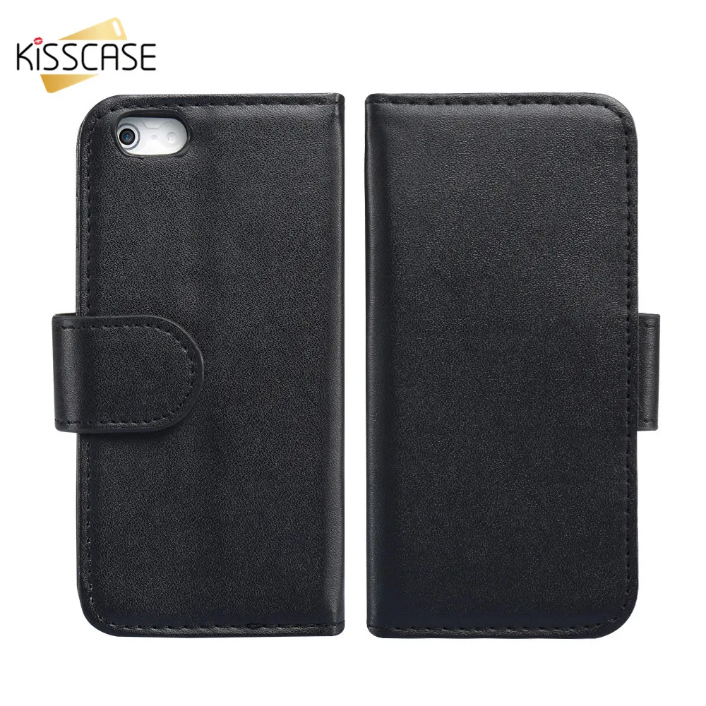 KISSCASE Ретро Роскошный кожаный флип чехол для Apple IPhone X 10 8 7 6 6S 5s SE 5C 4S кошелька фото