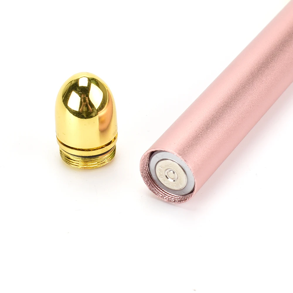 Gold beauty Bar Вибрационный ролик для лица Электрический массажер с нефритовой головкой против морщин Подтяжка кожи розовый КВАРЦЕВЫЙ массаж лица