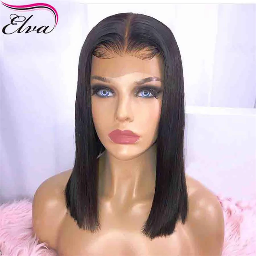 Elva ВОЛОС 150 Плотность 13*6 синтетические волосы на кружеве натуральные