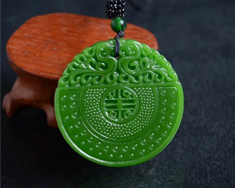 Koraba Изящные Ювелирные изделия Красивый природный зеленый ручной резной