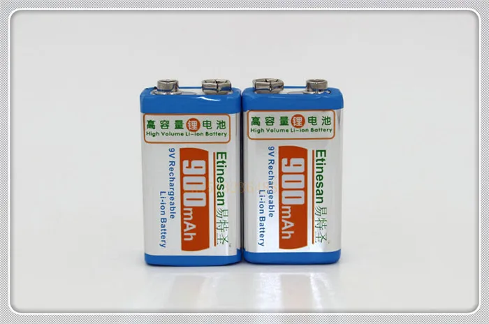 Литий ионный перезаряжаемый литий аккумулятор 9 В 900 мАч 1 шт./лот|batterie 9volt|battery battery