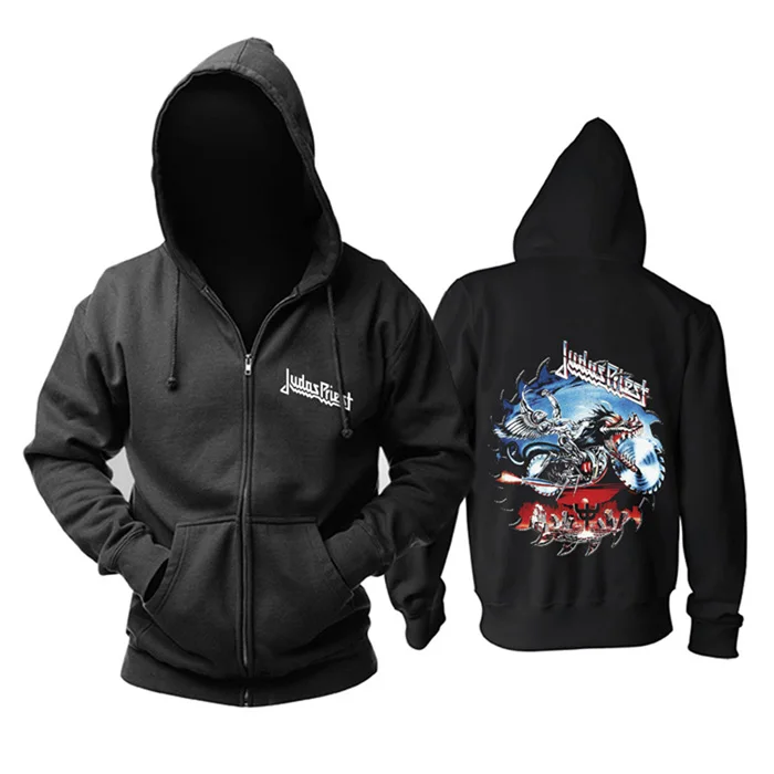 Bloodhoof Judas Priest Home хард-рок новая волна британского тяжелого металла альбом рок-группы новая Толстовка азиатского размера - Цвет: 1