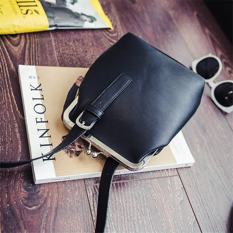 Женская сумка ведро из ПУ кожи с отделением для телефона|messenger crossbody bag|leather bucket