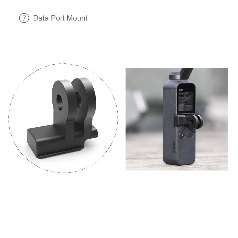 Синий PGYTECH DJI Osmo Карманный адаптер крепление аксессуары 10 типов на выбор держатель для телефона Зажим Штатив удлинитель для хранения сумка чехол - Цвет: Синий