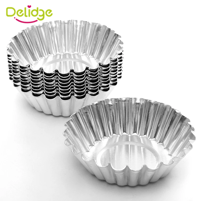 10 шт./лот формы для яиц в форме цветка алюминиевые металлические 7 см кексов