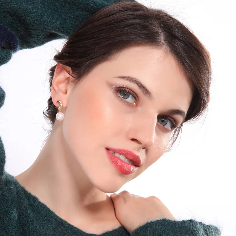 Uer 2019 Asymmetrical Jewelry Gold Color Copper Star Moon Indian Accessories Drop Earrings For Fashion Women me00211 | Украшения и