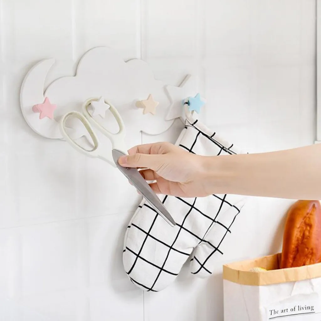 

Wall hook creative cloud cartoon glue hook bathroom wall hook no trace strong hook L0502