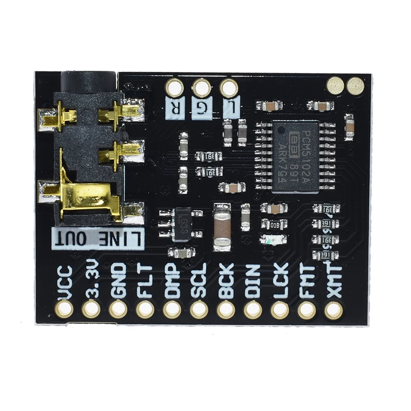 Для Raspberry Pi pHAT звуковая карта I2S интерфейс PCM5102 модуль DAC 24-битная аудио Плата со