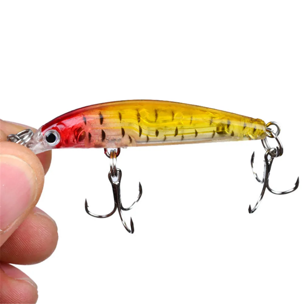 2018 1 шт блесна рыболовные приманки 7 см/3 9g жесткая наживка воблер типа Минноу